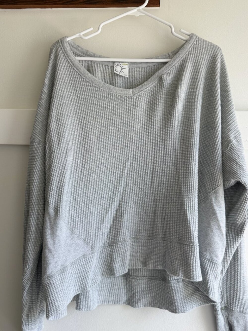OFFLINE By Aerie Women’s Long Sleeve Striped Waffle T-Shirt Size M